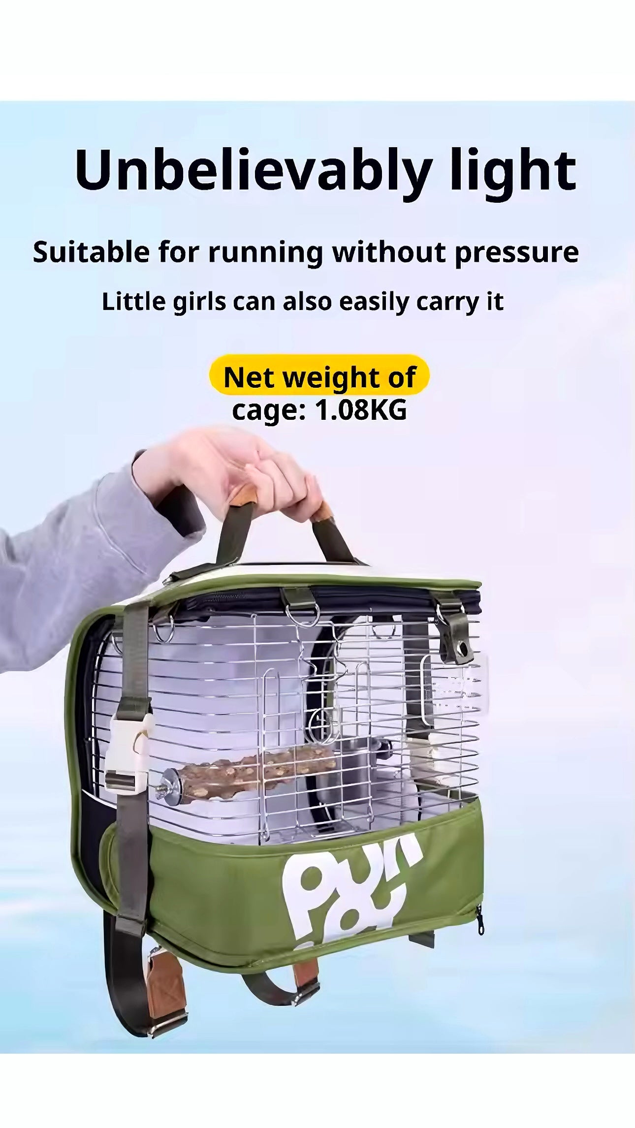 “Chew-Proof” Hybrid Cage with Instant-Clean Technoology