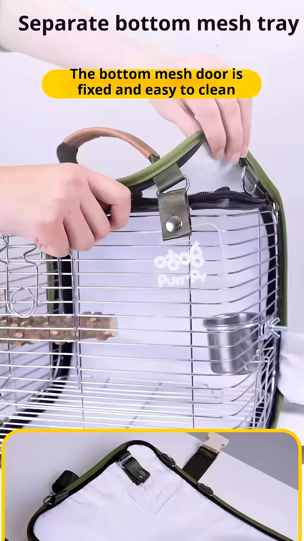 “Chew-Proof” Hybrid Cage with Instant-Clean Technoology