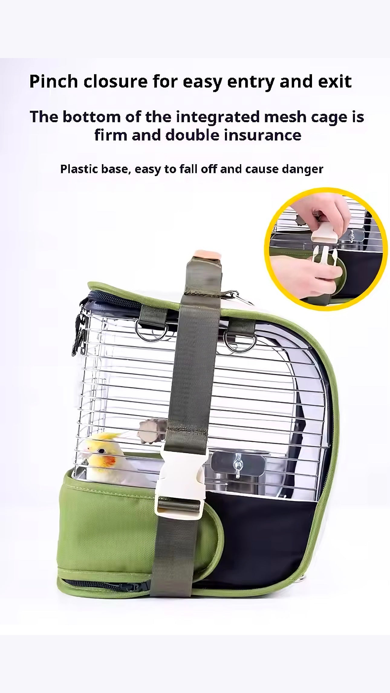 “Chew-Proof” Hybrid Cage with Instant-Clean Technoology